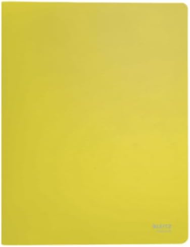 LEITZ Protège-documents Recycle, A4, PP, 40 pochettes, jaune - Cartouchify