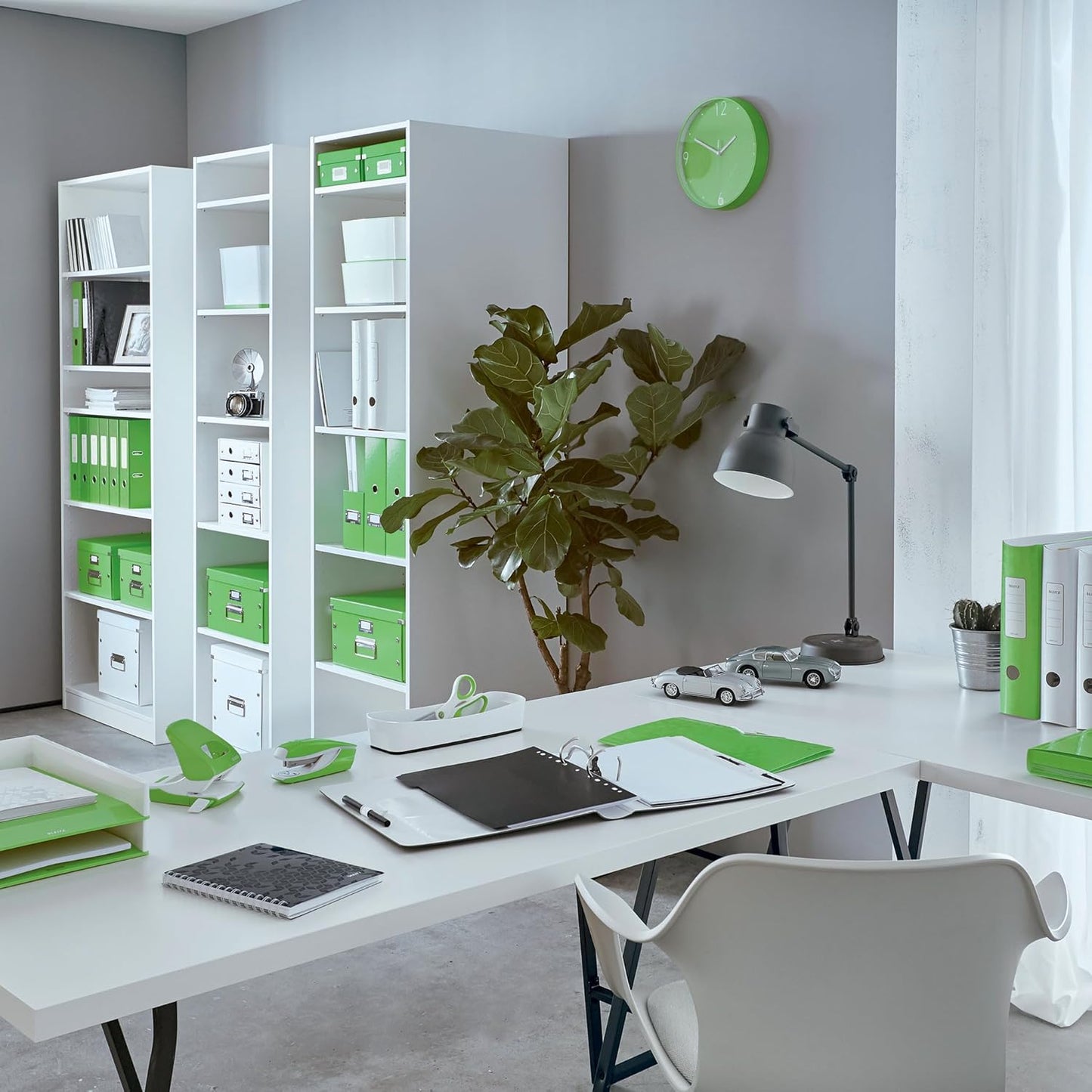 LEITZ Chemise à élastique WOW, A4, carton, vert - Cartouchify