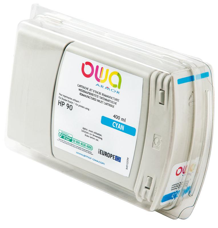HP 90 - cartouche d'encre traceur remanufacturée OWA pour HP - Cyan - Cartouchify
