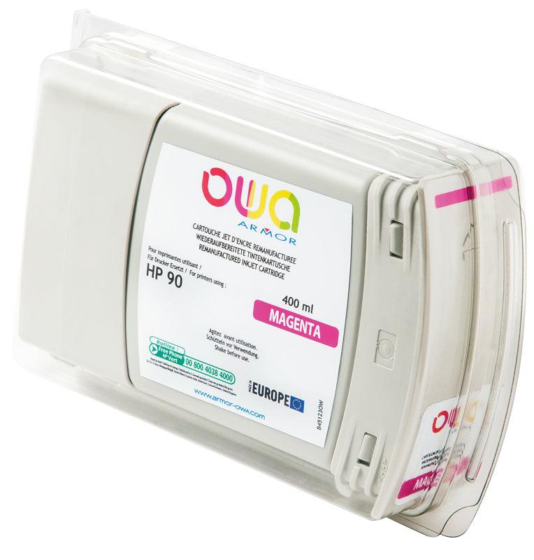 HP 90 - cartouche d'encre traceur remanufacturée OWA pour HP - Magenta - Cartouchify