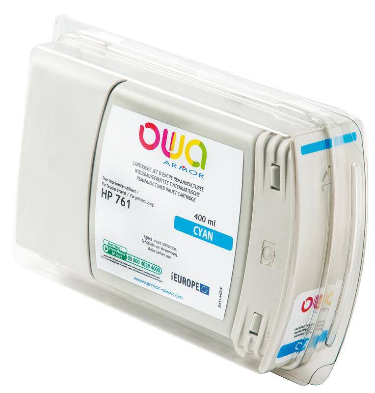 HP 761 - cartouche d'encre traceur remanufacturée OWA pour HP - Cyan - Cartouchify