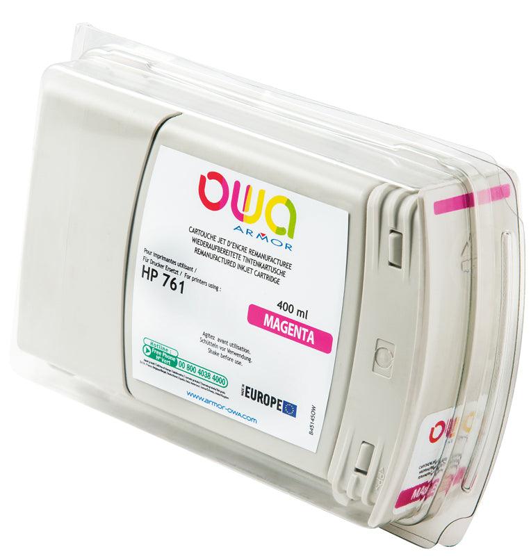 HP 761 - cartouche d'encre traceur remanufacturée OWA pour HP - Magenta - Cartouchify