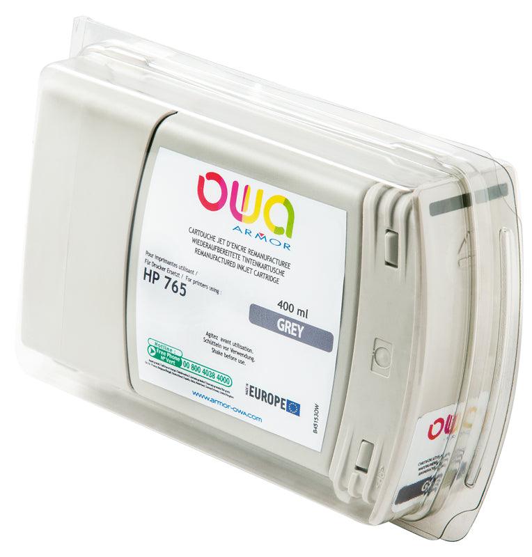 HP 765 - cartouche d'encre traceur remanufacturée OWA pour HP - Gris - Cartouchify