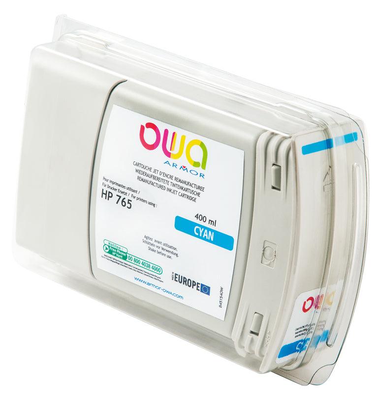 HP 765 - cartouche d'encre traceur remanufacturée OWA pour HP - Cyan - Cartouchify