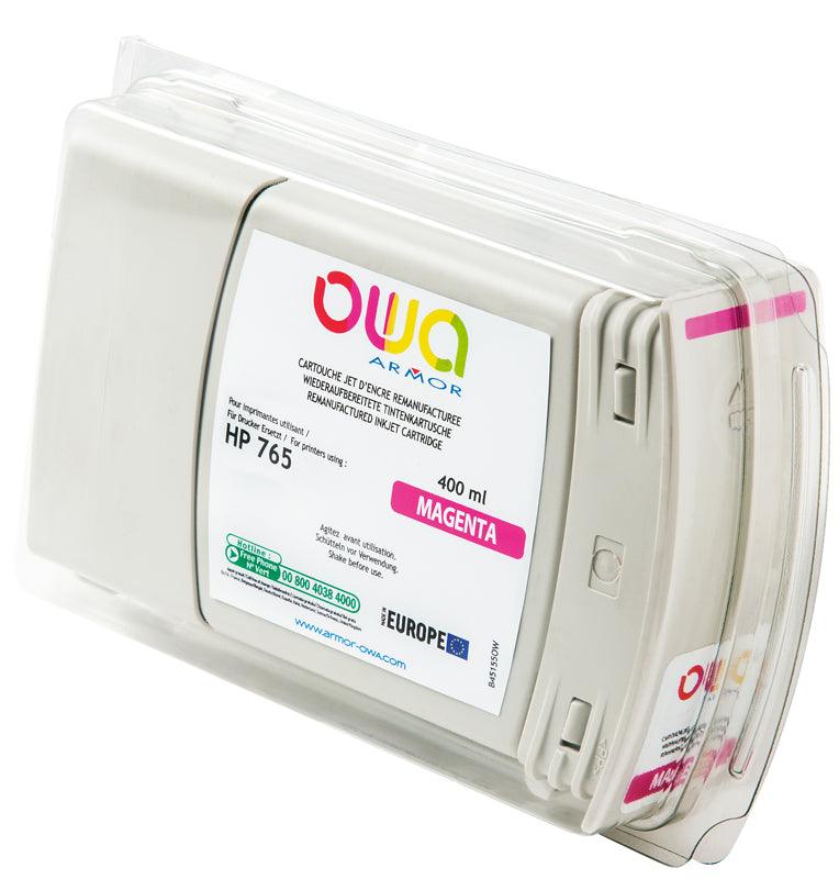 HP 765 - cartouche d'encre traceur remanufacturée OWA pour HP - Magenta - Cartouchify