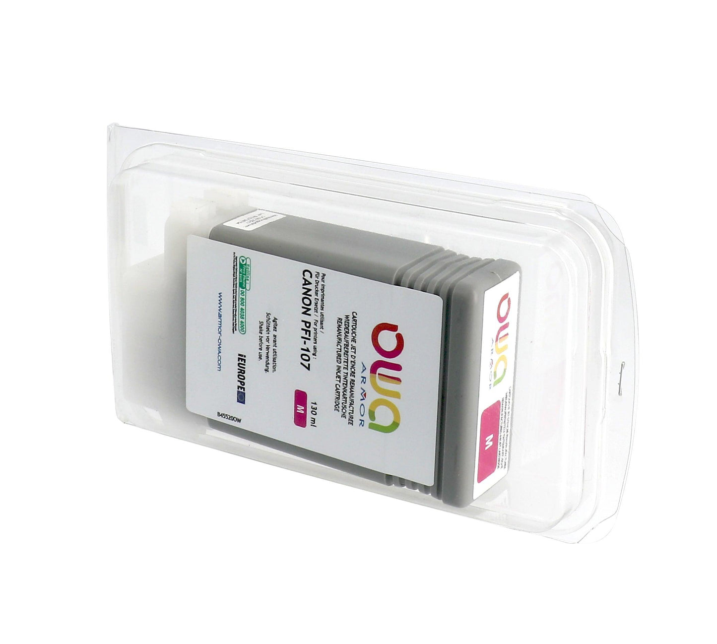 CANON PFI-107 - cartouche d'encre traceur remanufacturée OWA pour CANON - Magenta - Cartouchify