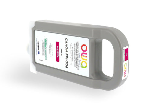 CANON PFI-706 - cartouche d'encre traceur remanufacturée OWA pour CANON - Magenta - Cartouchify