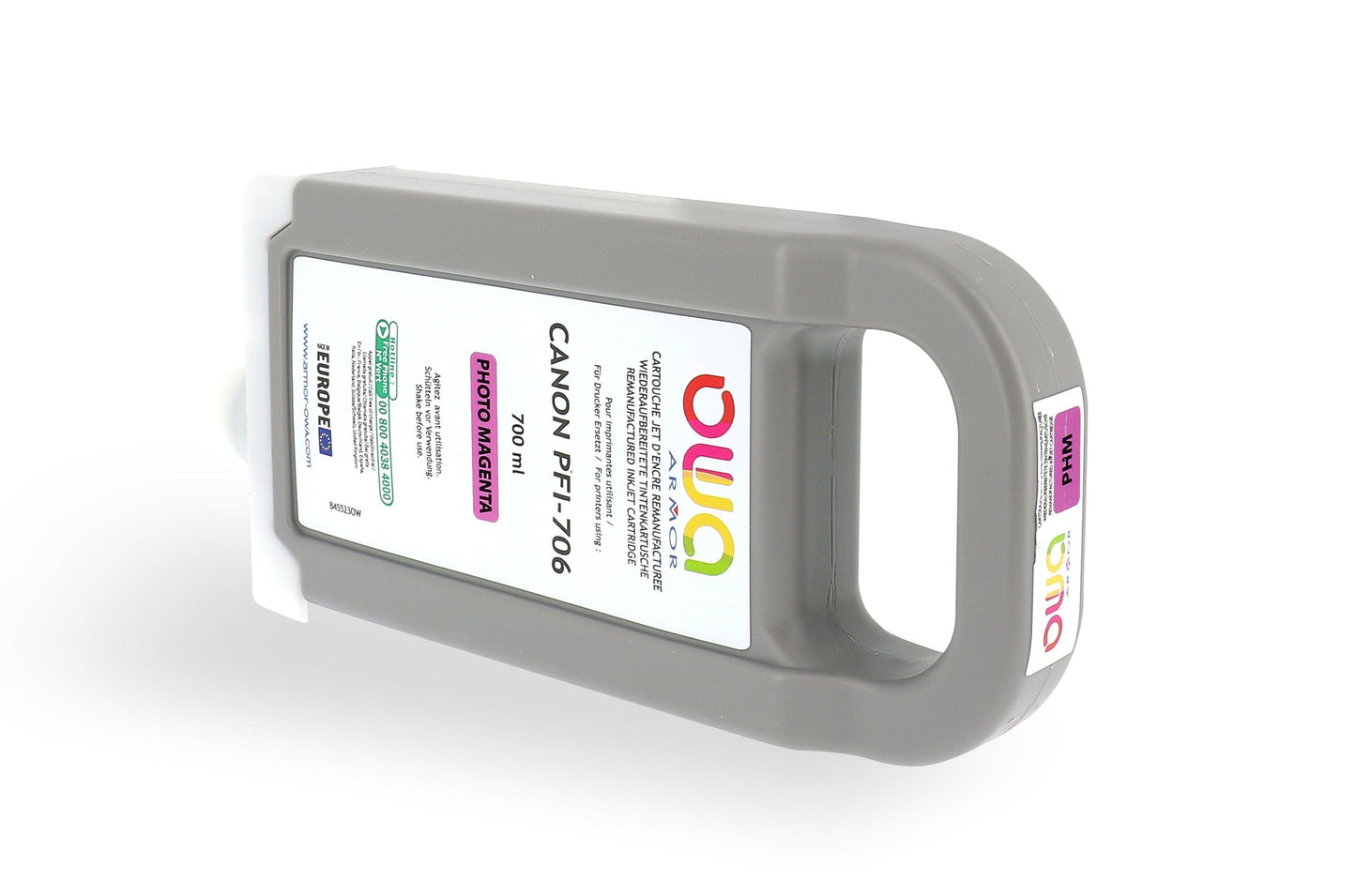 CANON PFI-706 - cartouche d'encre traceur remanufacturée OWA pour CANON - Magenta Clair - Cartouchify