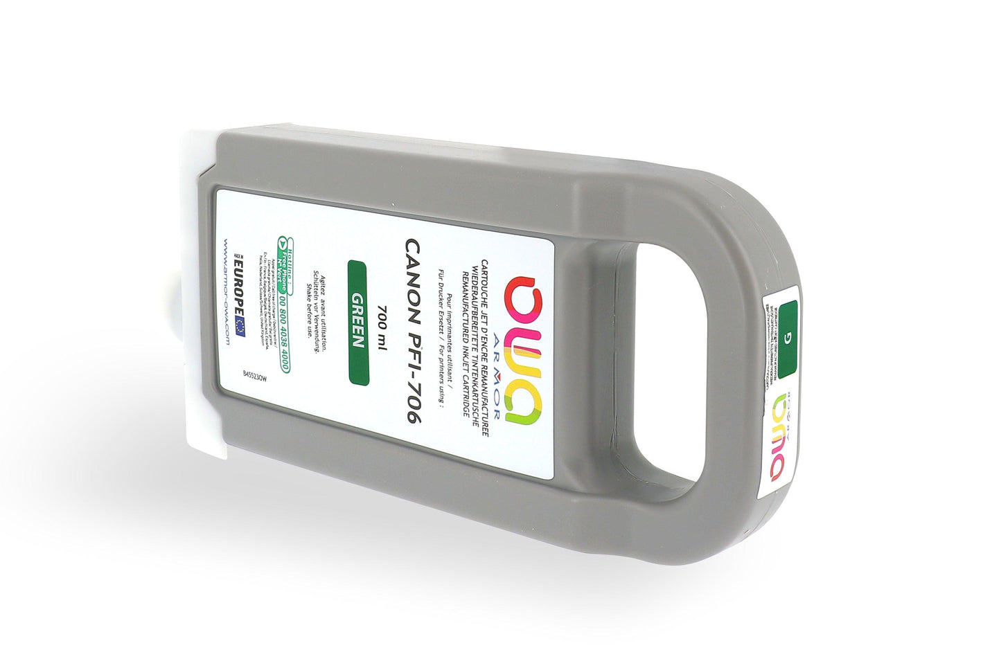 CANON PFI-706 - cartouche d'encre traceur remanufacturée OWA pour CANON - Vert - Cartouchify