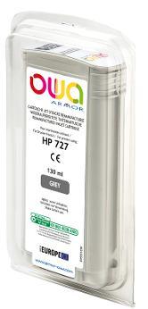 HP 727 - cartouche d'encre traceur remanufacturée OWA pour HP - Gris - Cartouchify