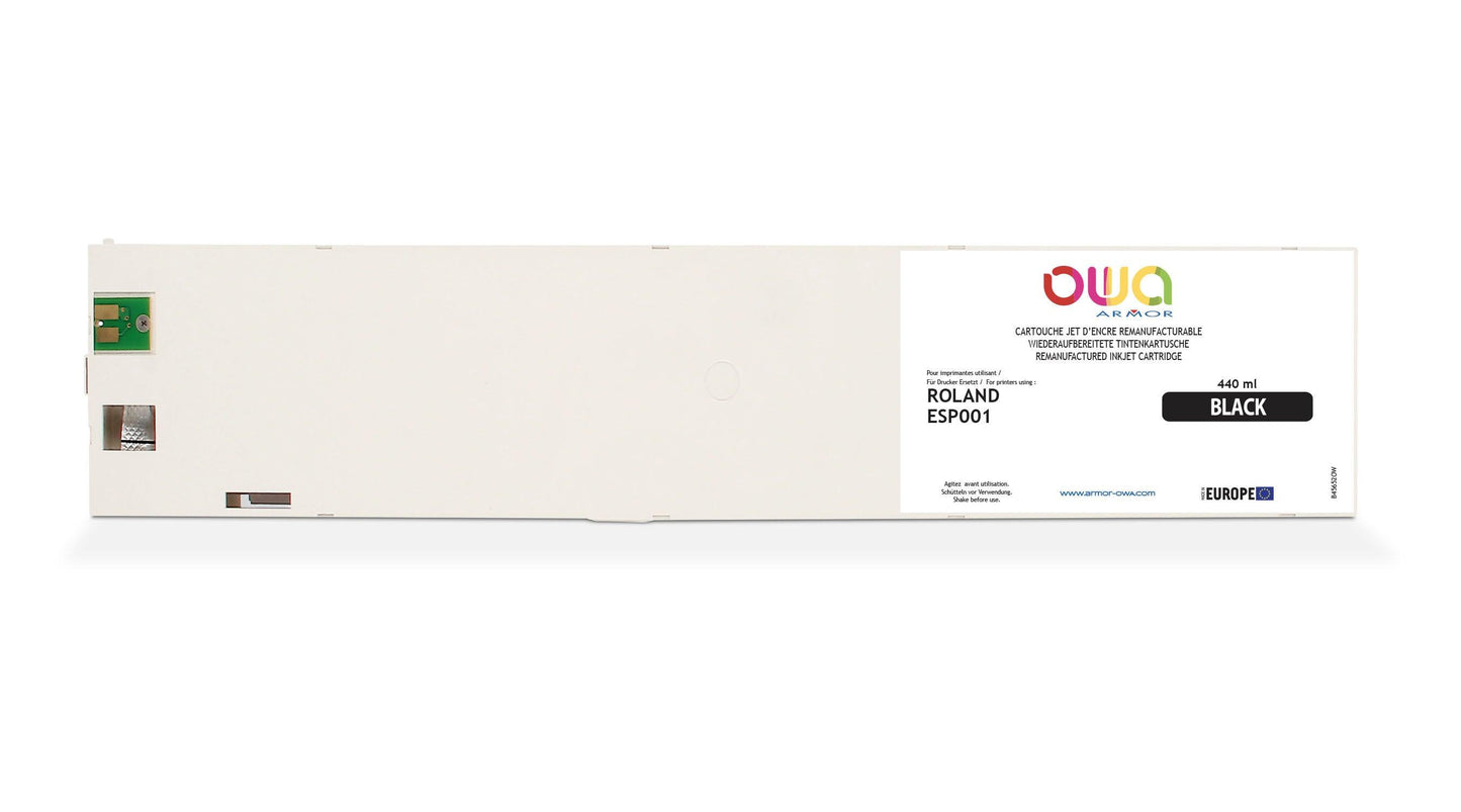 ROLAND ESP - cartouche d'encre traceur remanufacturable OWA pour ROLAND - Noir - Cartouchify
