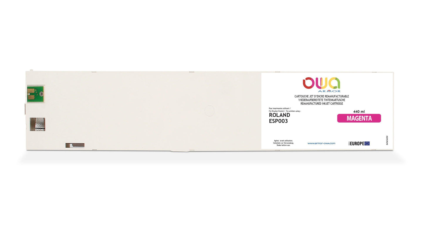 ROLAND ESP - cartouche d'encre traceur remanufacturable OWA pour ROLAND - Magenta - Cartouchify