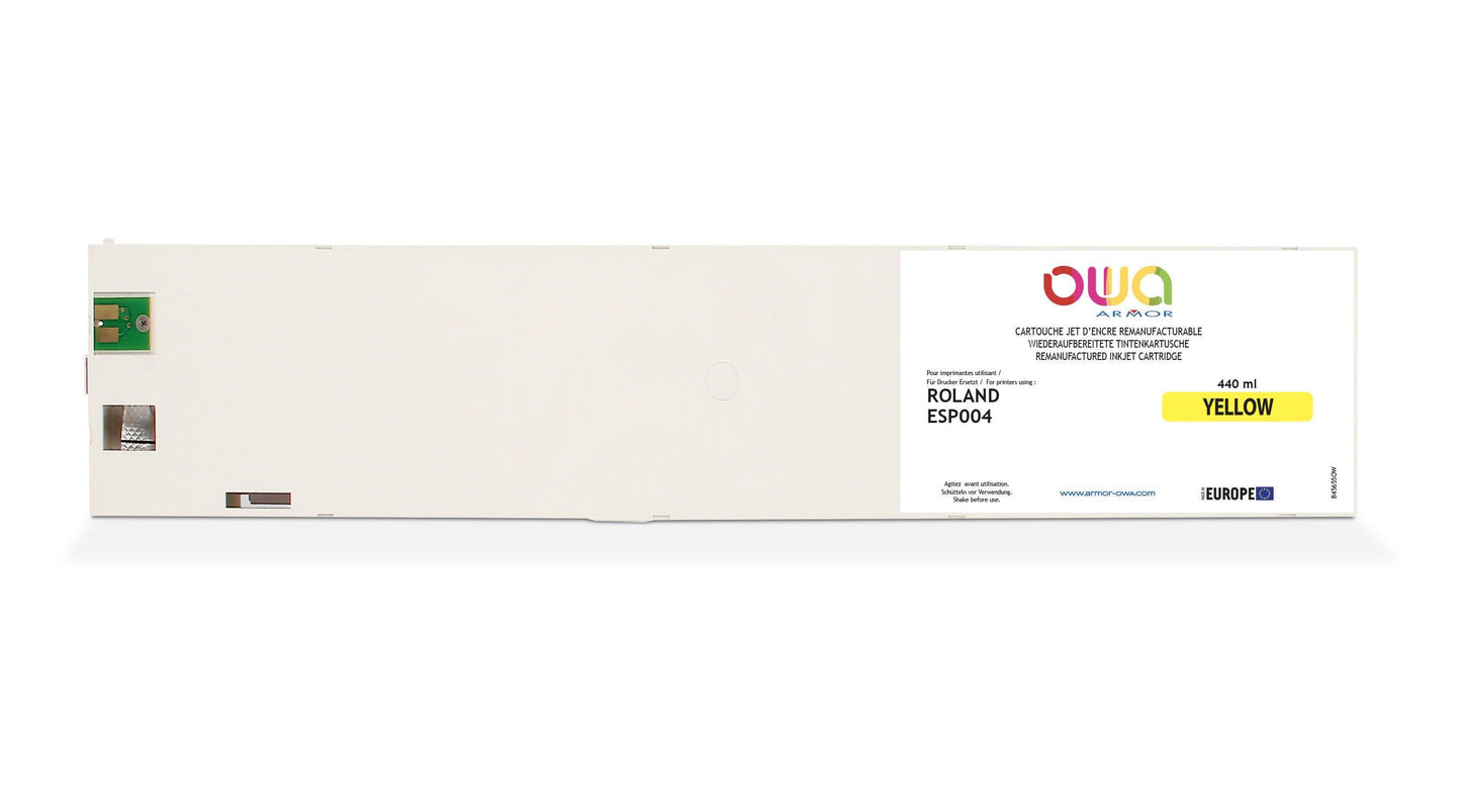 ROLAND ESP - cartouche d'encre traceur remanufacturable OWA pour ROLAND - Jaune - Cartouchify