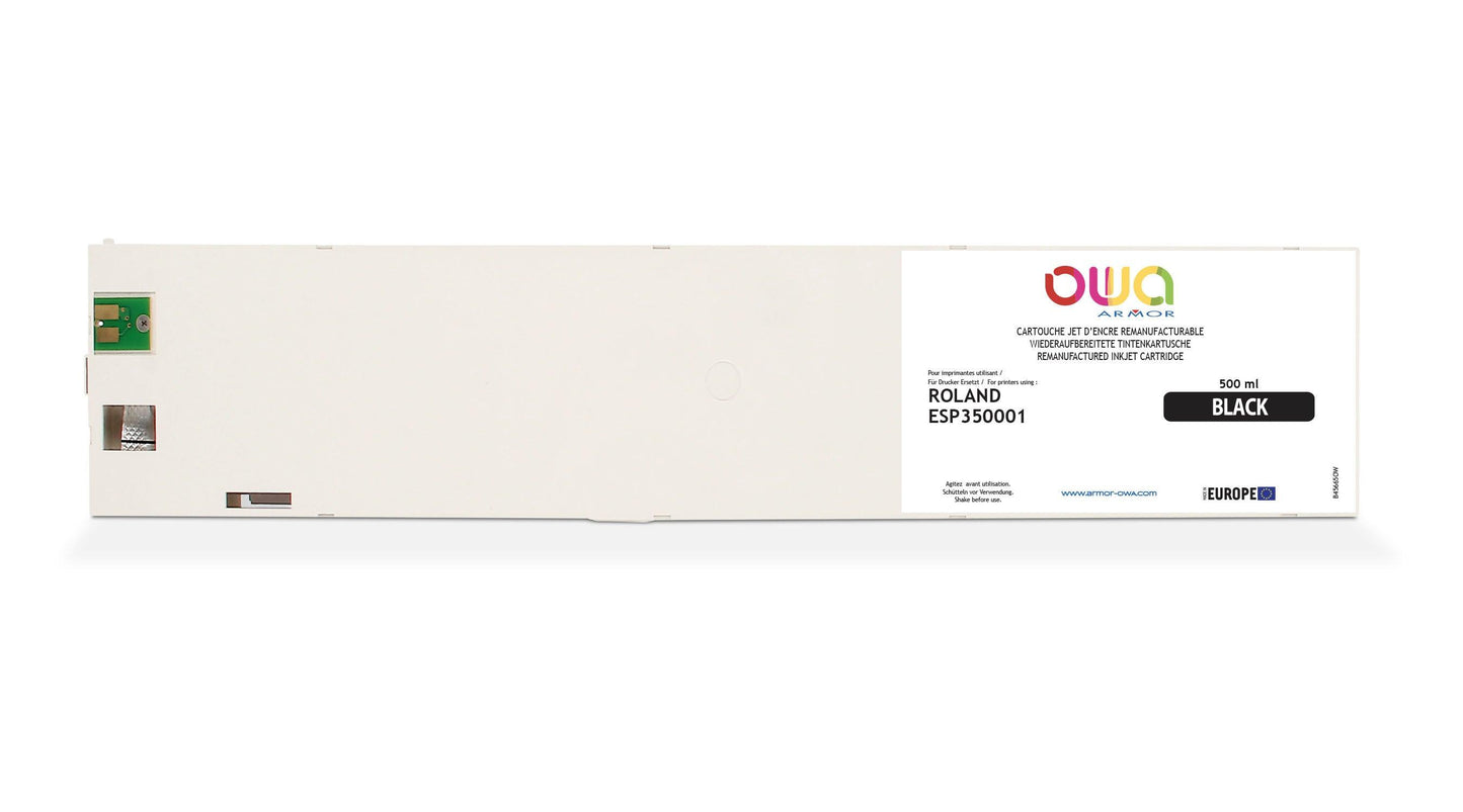ROLAND ESP3 - cartouche d'encre traceur remanufacturable OWA pour ROLAND - Noir - Cartouchify