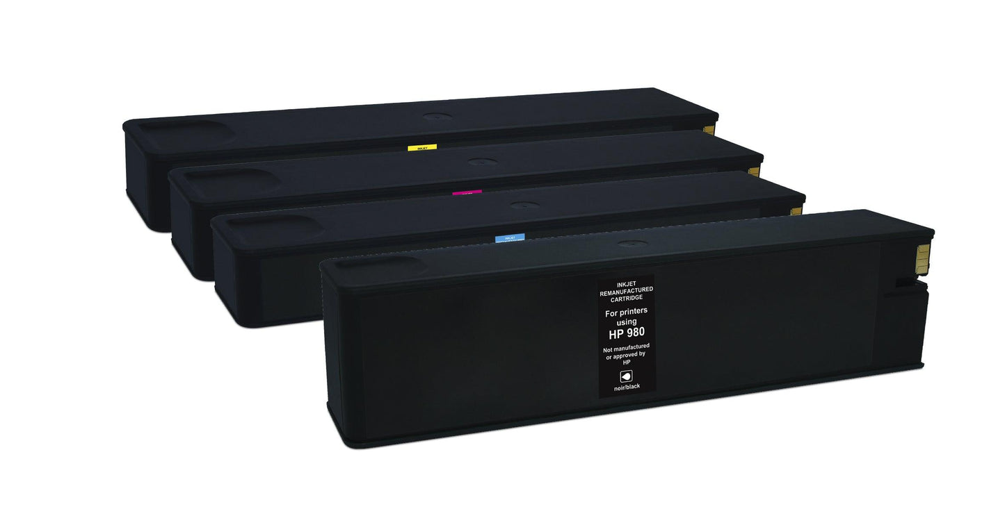 Pack4 - HP 980 - cartouches d'encre remanufacturées OWA pour HP - 1x Noir 1x Cyan 1x Magenta 1x Jaune - Cartouchify