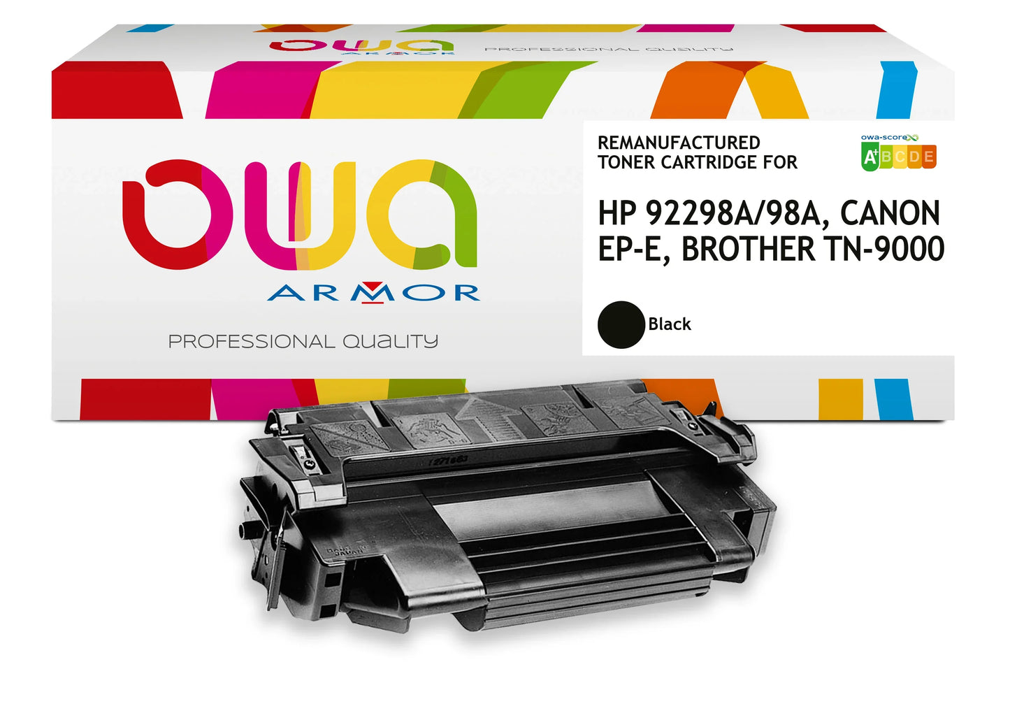 CANON EP-E, HP 92298A, BROTHER TN-9000 - toner remanufacturé OWA pour CANON et HP - Noir - Cartouchify
