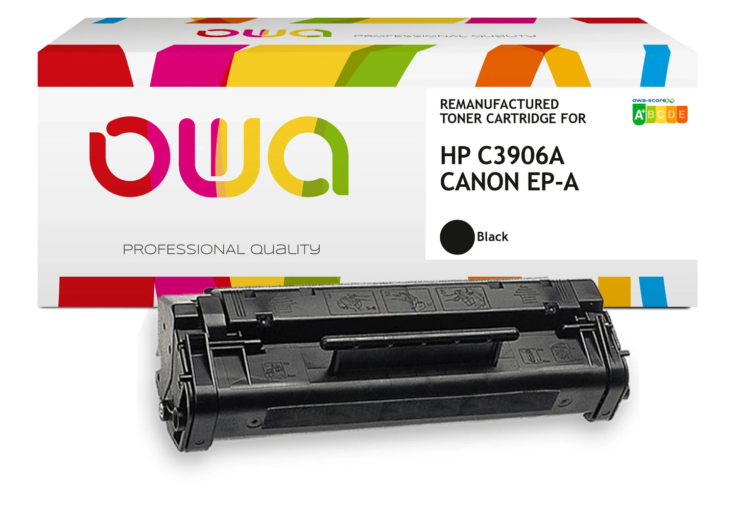 CANON EP-A, HP C3906A - toner remanufacturé OWA pour HP et CANON - Noir - Cartouchify