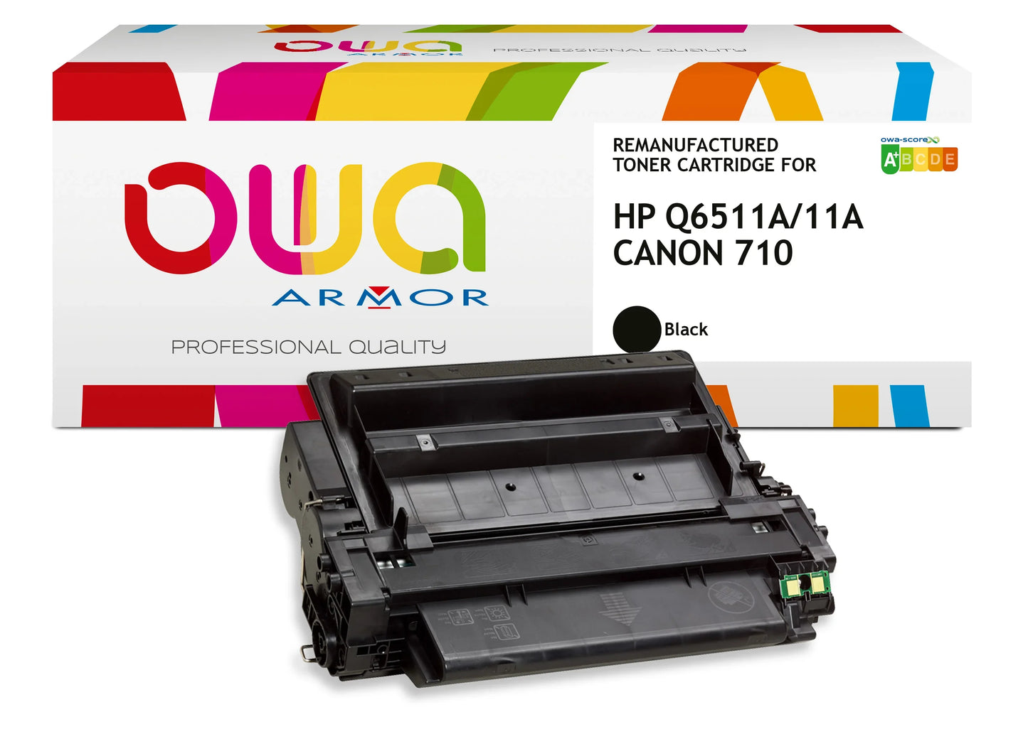 Image du hp q6511a, canon 710 - toner remanufacturé owa pour hp - noir