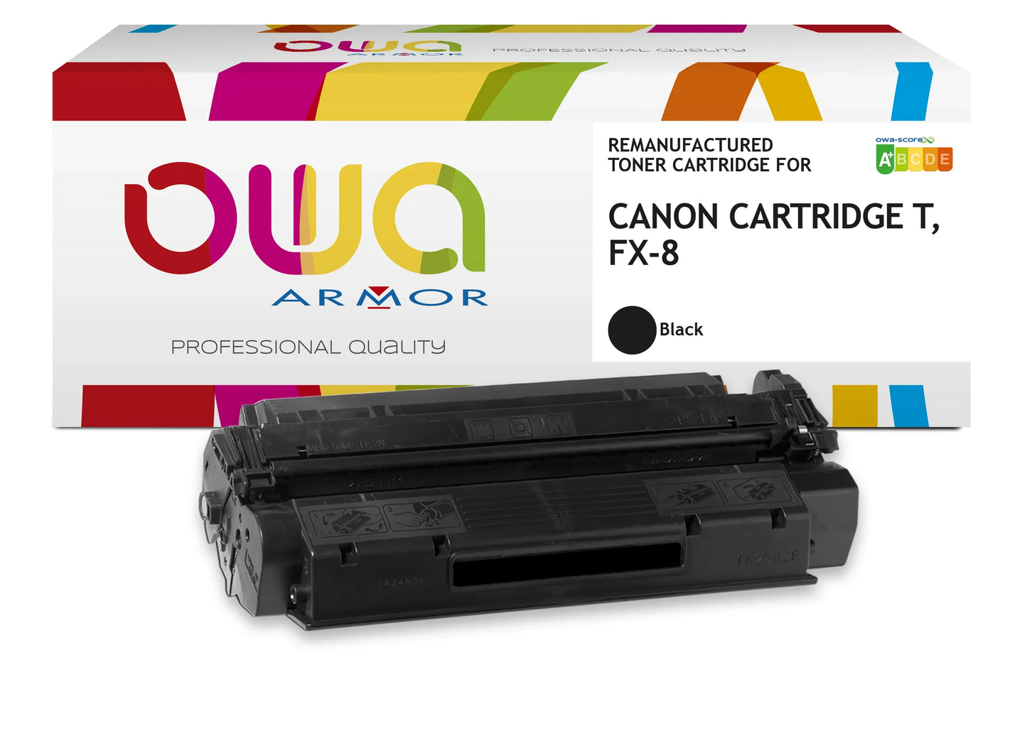 CANON FX-8, CANON CARTRIDGE T - toner remanufacturé OWA pour CANON - Noir - Cartouchify