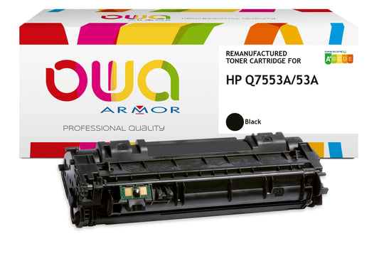 HP Q7553A - toner remanufacturé OWA pour HP - Noir - Cartouchify
