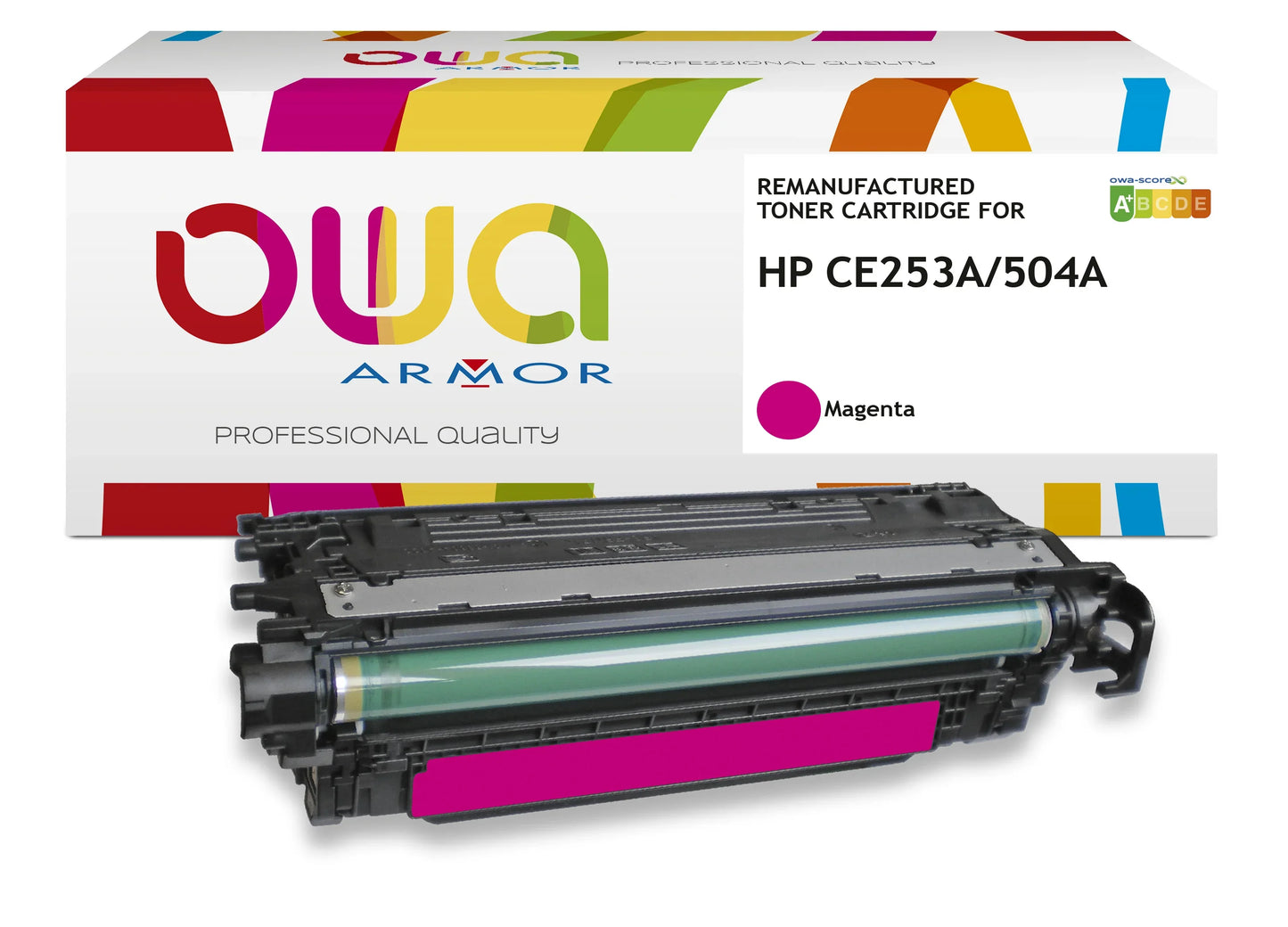 CANON 723M, HP CE253A - toner remanufacturé OWA pour CANON - Magenta - Cartouchify