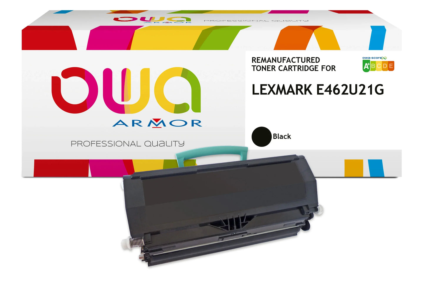 LEXMARK E462U21G, E462U11E, E462U31E, DELL 593-10838, 593-10839, 593-10840, 593-10841, IBM 39V3202, 39V3203, 39V3204, 39V3926 - Cartouche laser compatible - haute capacité - Noir - Cartouchify