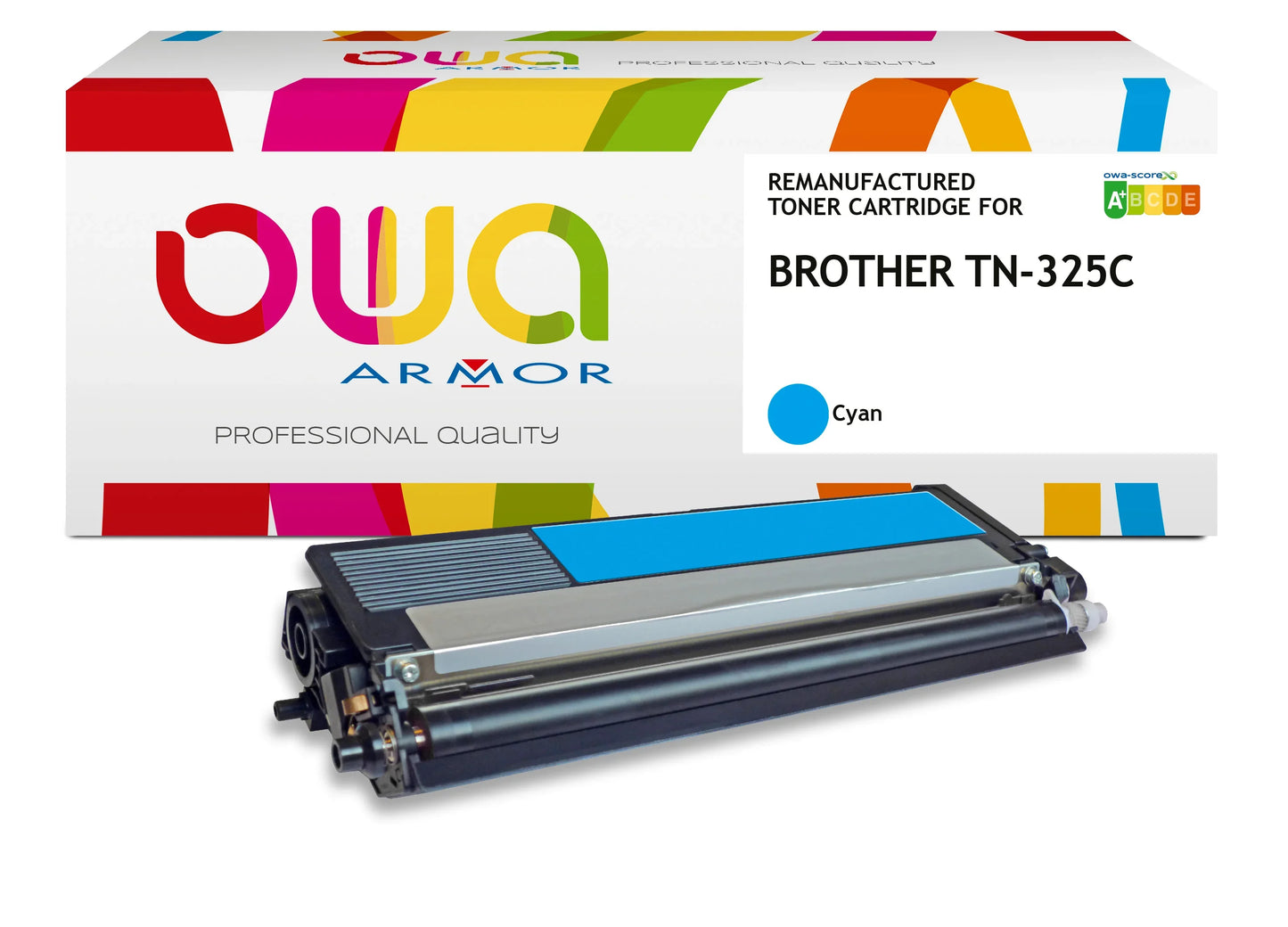 BROTHER TN-325C - toner remanufacturé OWA pour BROTHER - haute capacité - Cyan - Cartouchify
