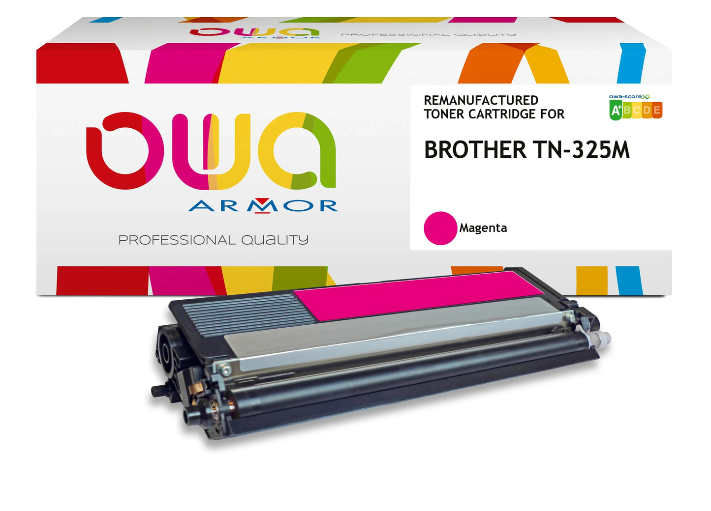 BROTHER TN-325M - toner remanufacturé OWA pour BROTHER - haute capacité - Magenta - Cartouchify