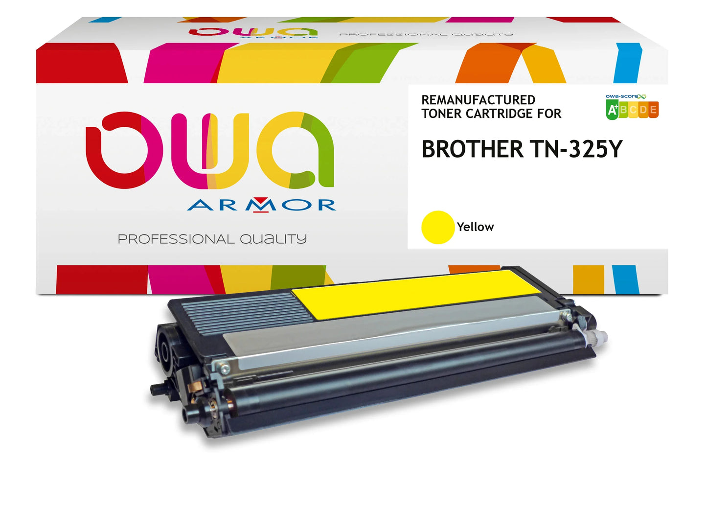 BROTHER TN-325Y - toner remanufacturé OWA pour BROTHER - haute capacité - Jaune - Cartouchify