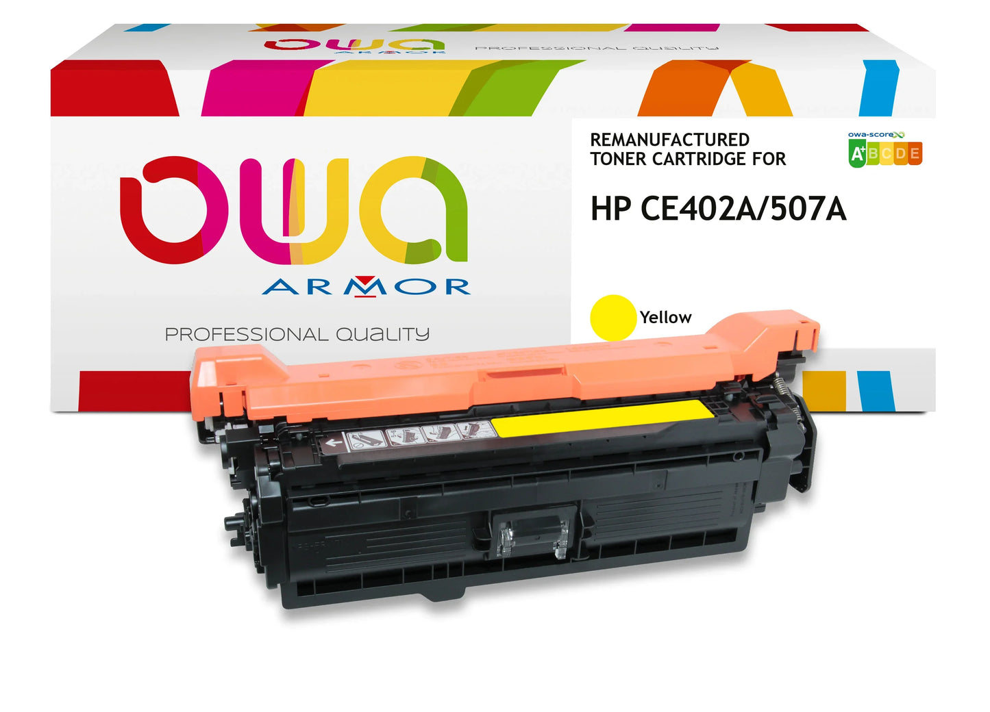 HP CE402A - Cartouche laser compatible - Jaune - Cartouchify
