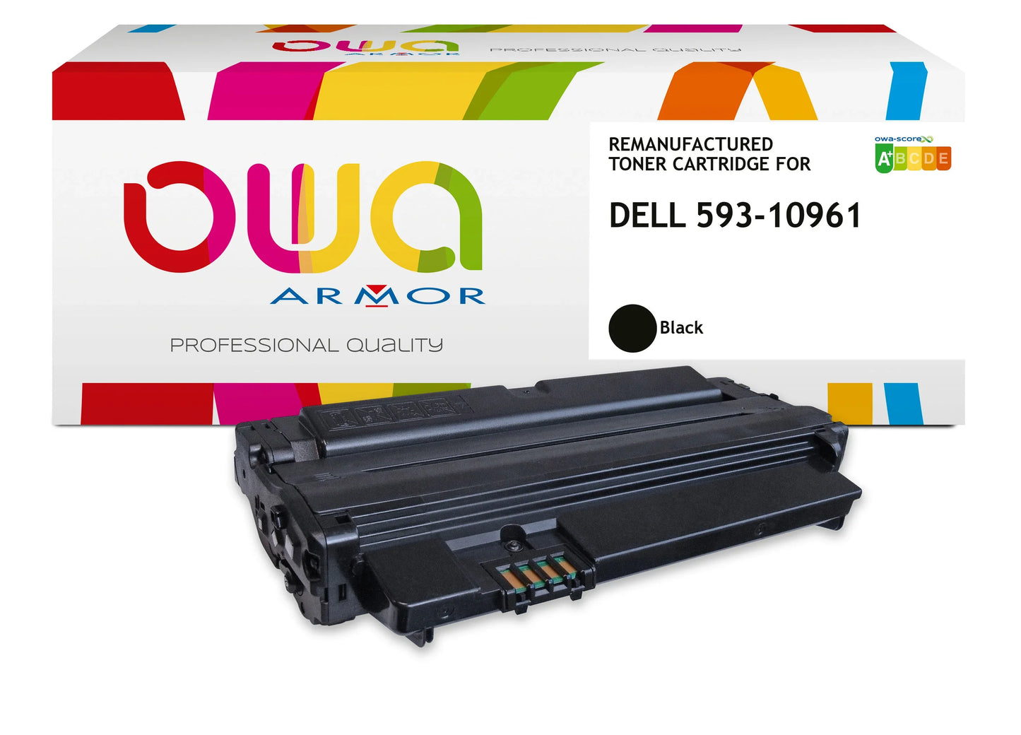 Image du dell 593-10961 - toner remanufacturé owa pour dell - noir