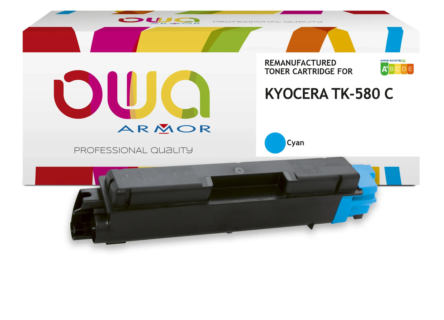 KYOCERA TK-580 C - toner remanufacturé OWA pour KYOCERA - Cyan - Cartouchify