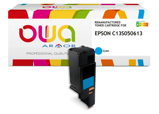 EPSON C13S050613 - toner remanufacturé OWA pour EPSON - haute capacité - Cyan - Cartouchify