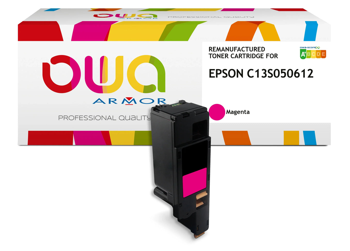 EPSON C13S050612 - toner remanufacturé OWA pour EPSON - haute capacité - Magenta - Cartouchify