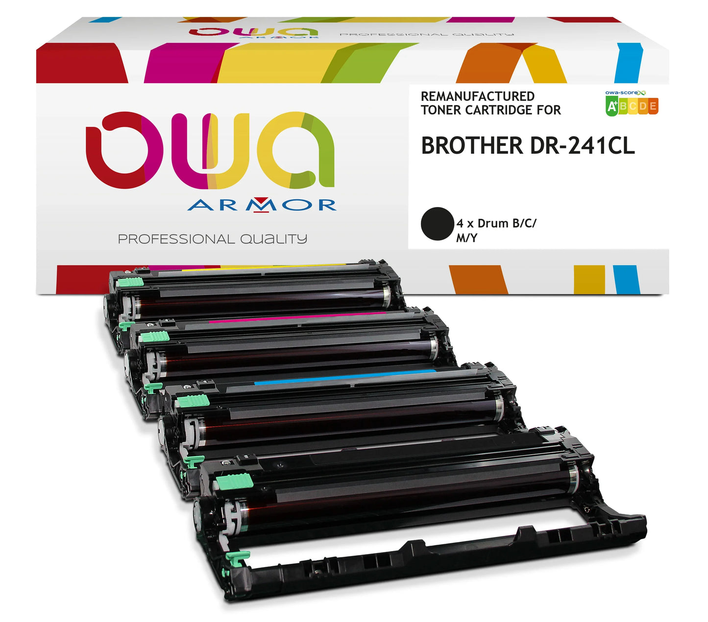 BROTHER DR-241CL - tambour remanufacturé OWA pour BROTHER - Tambour B/C/M/Y - Cartouchify