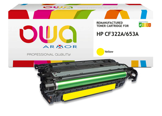 HP CF322A - Cartouche laser compatible - Jaune - Cartouchify
