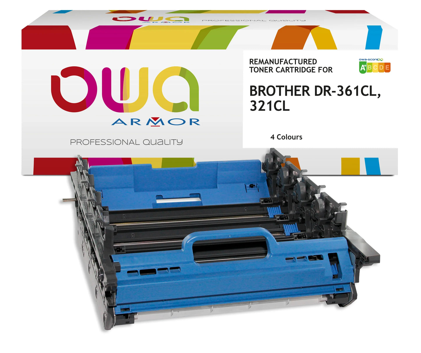 BROTHER DR-321CL - tambour remanufacturé OWA pour BROTHER - 4 Couleurs - Cartouchify