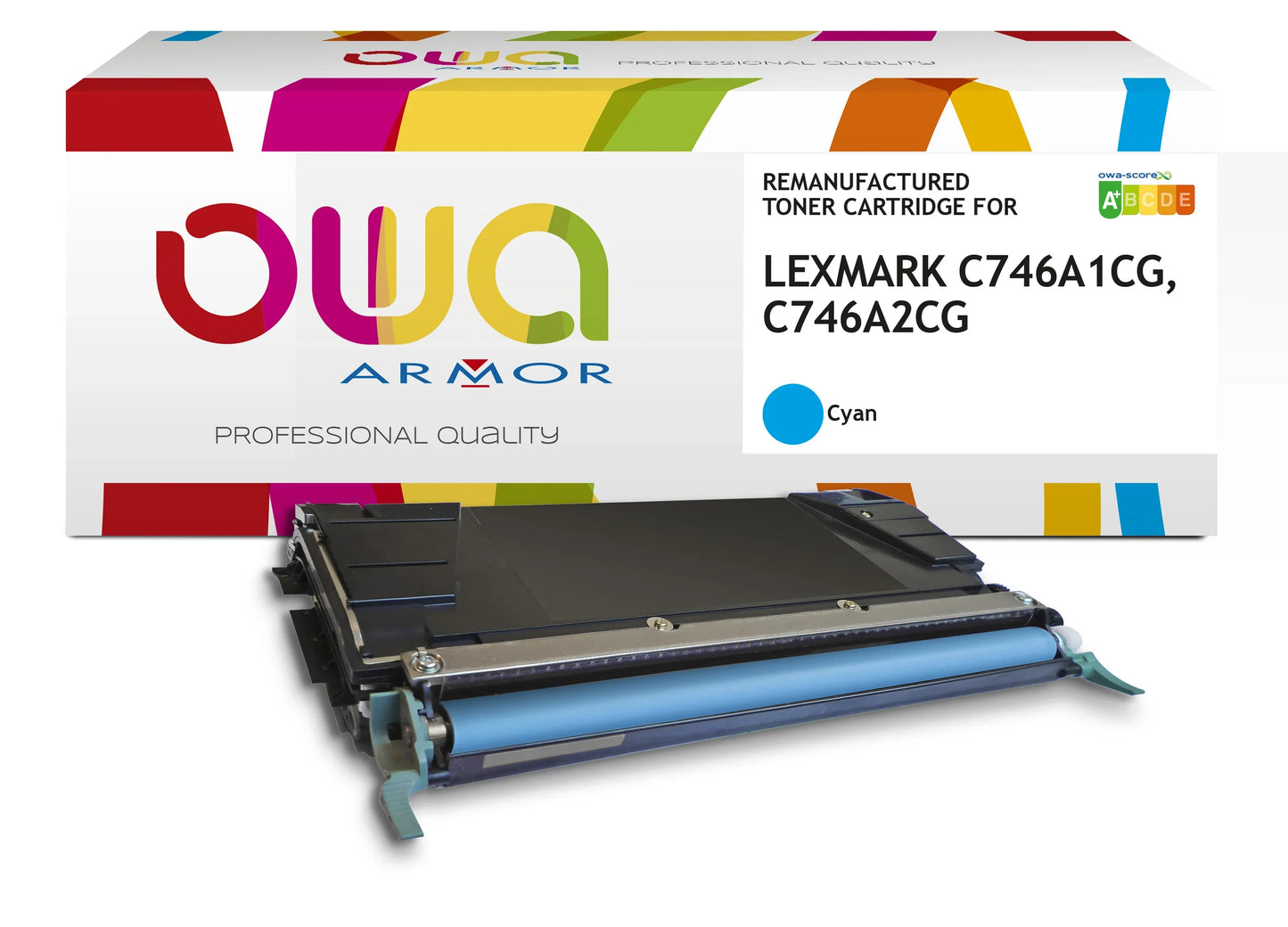 LEXMARK C746A2CG, LEXMARK C746A1CG - Cartouche laser compatible - Cyan - Cartouchify