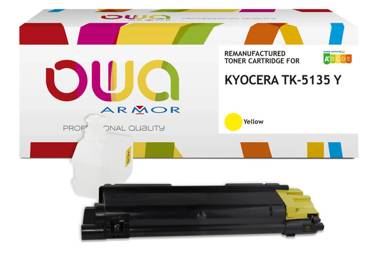 KYOCERA TK-5135 Y - Cartouche laser compatible - Jaune - Cartouchify