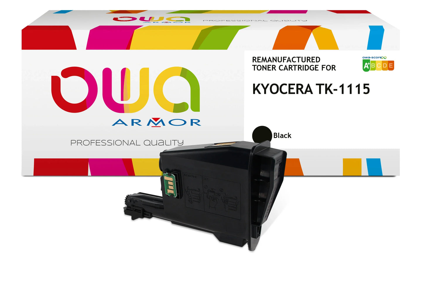 KYOCERA TK-1115 - Cartouche laser compatible - Noir - Cartouchify