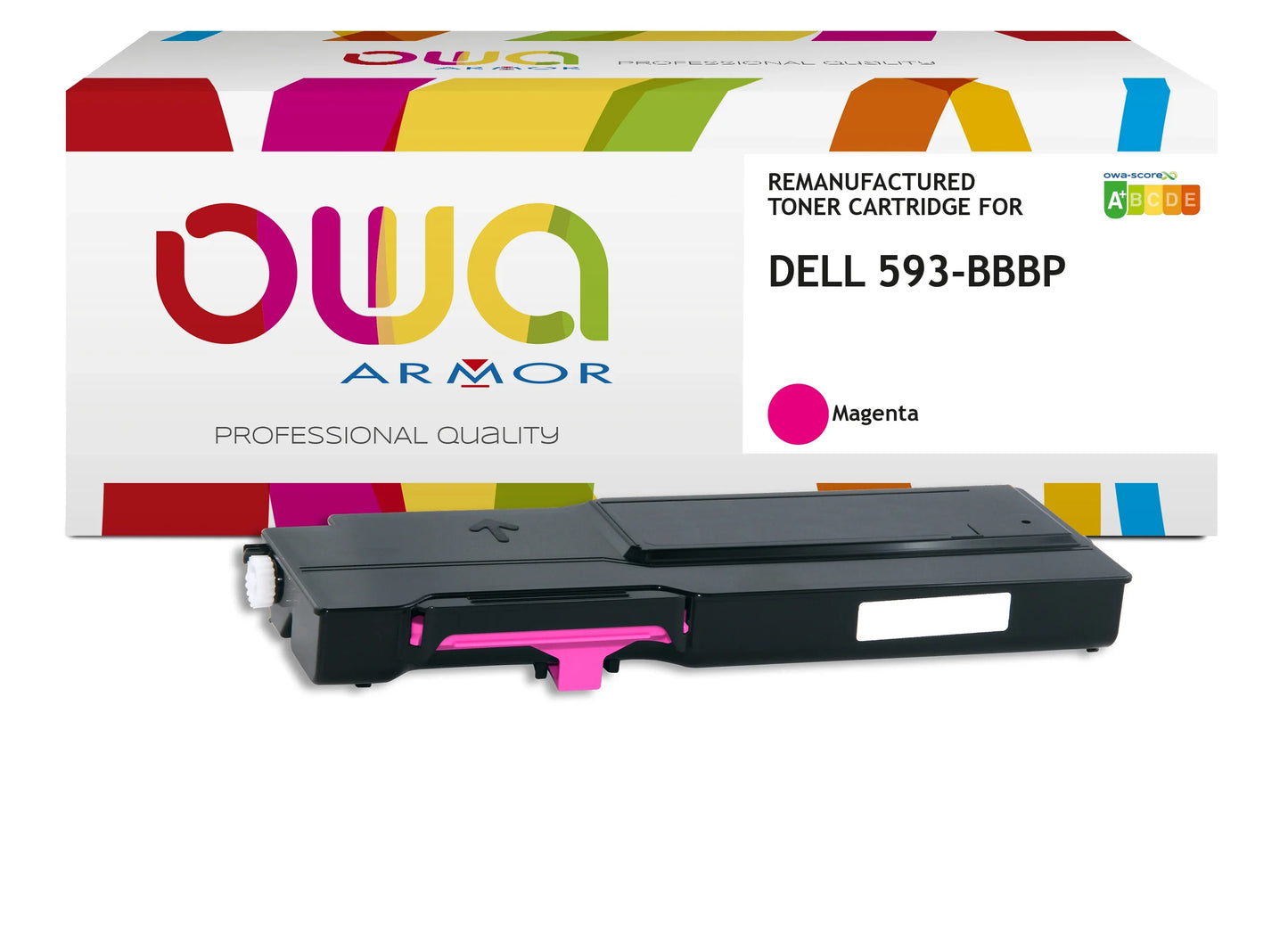 DELL 593-BBBP - toner remanufacturé OWA pour DELL - Magenta - Cartouchify