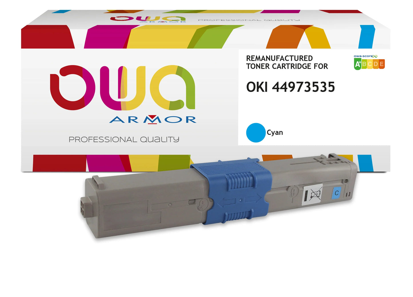 Image du oki c301 - toner remanufacturé owa pour oki - cyan