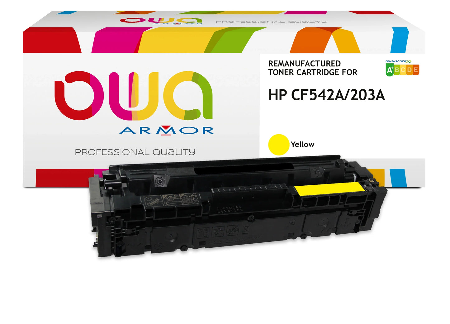 HP CF542A - Cartouche laser compatible - Jaune - Cartouchify