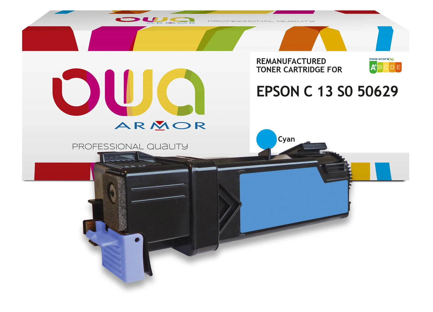 EPSON C 13 S0 50629 - toner remanufacturé OWA pour EPSON - Cyan - Cartouchify