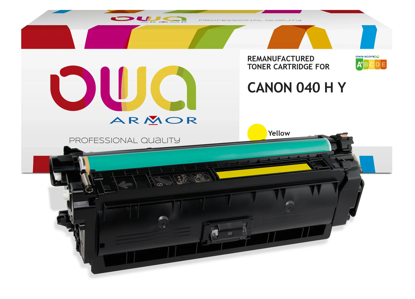 CANON 0455 C 001 - toner remanufacturé OWA pour CANON - haute capacité - Jaune - Cartouchify