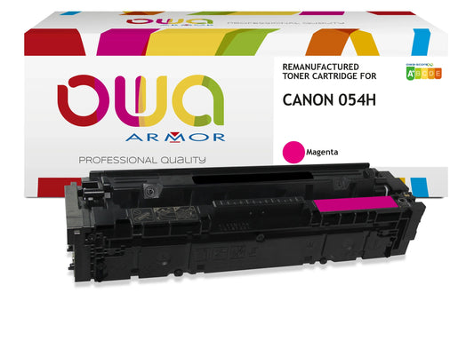 CANON 054H - toner remanufacturé OWA pour CANON - haute capacité - Magenta - Cartouchify