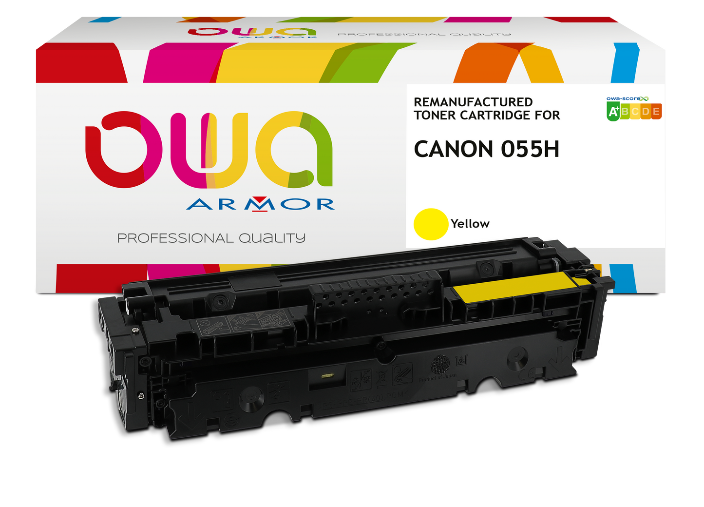 CANON 055H / T09Y - Cartouche laser compatible - haute capacité - Jaune