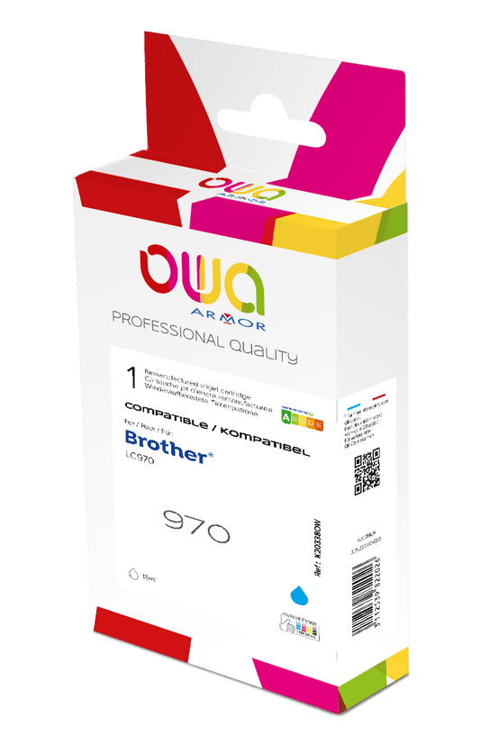 BROTHER LC970 - cartouche d'encre remanufacturée OWA pour BROTHER - Cyan - Cartouchify