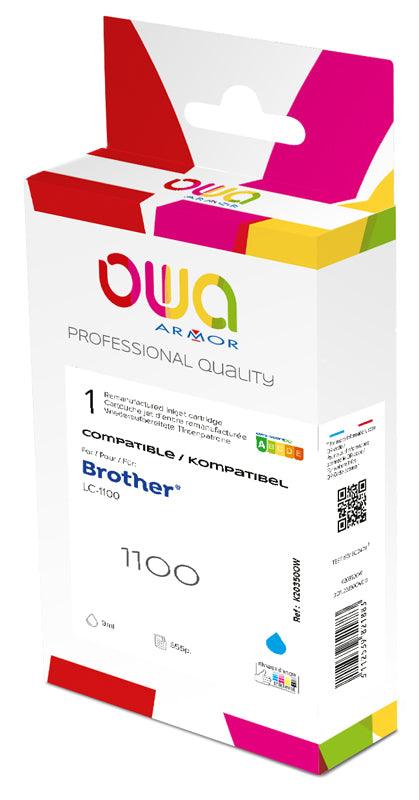 BROTHER LC1100 - cartouche d'encre remanufacturée OWA pour BROTHER - Cyan - Cartouchify
