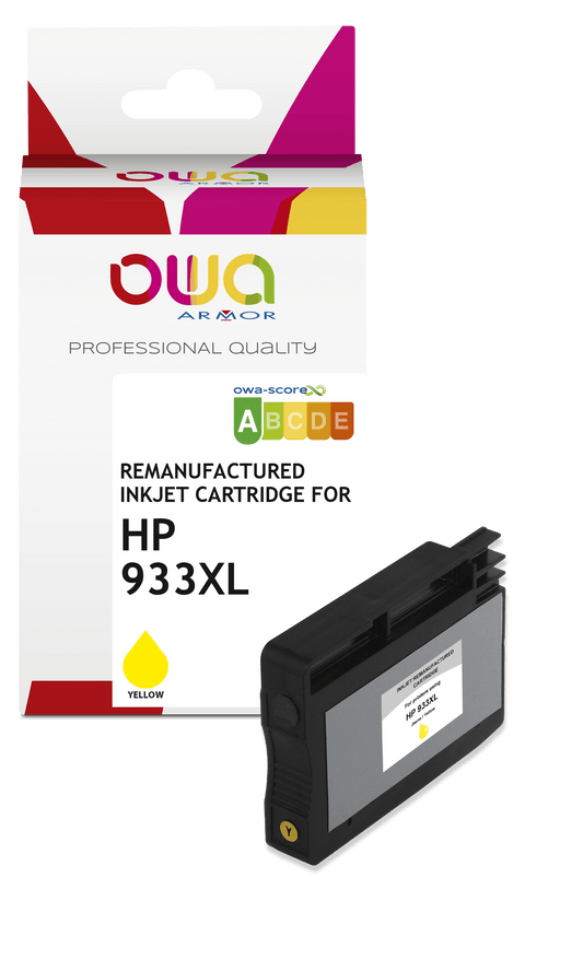 HP 933XL - cartouche d'encre remanufacturée OWA pour HP - haute capacité - Jaune - Cartouchify